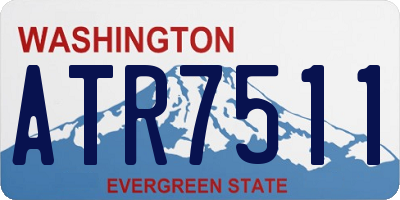 WA license plate ATR7511