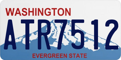 WA license plate ATR7512
