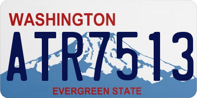WA license plate ATR7513
