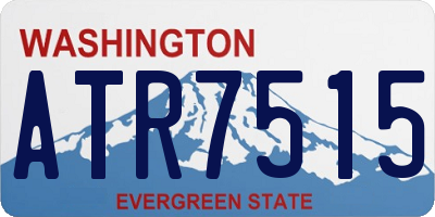 WA license plate ATR7515