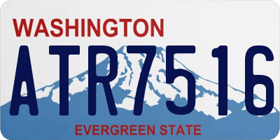 WA license plate ATR7516
