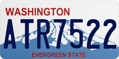 WA license plate ATR7522