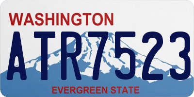 WA license plate ATR7523