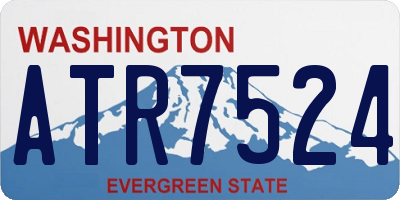 WA license plate ATR7524