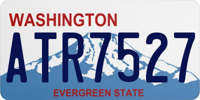 WA license plate ATR7527