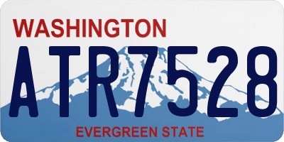 WA license plate ATR7528