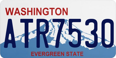WA license plate ATR7530