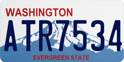 WA license plate ATR7534