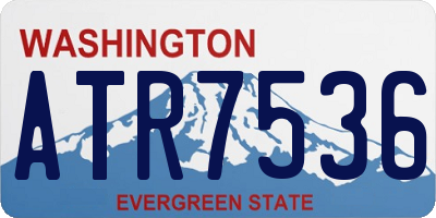 WA license plate ATR7536