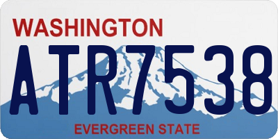 WA license plate ATR7538