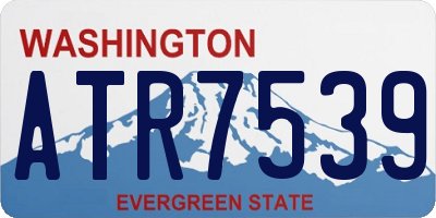WA license plate ATR7539