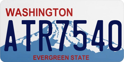 WA license plate ATR7540
