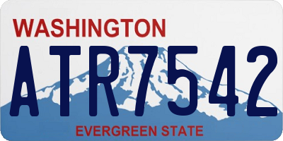WA license plate ATR7542
