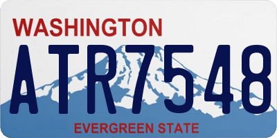 WA license plate ATR7548
