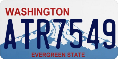 WA license plate ATR7549