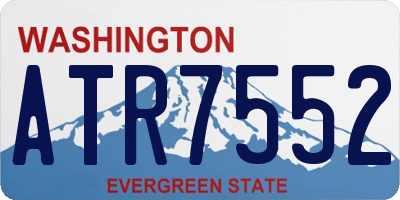 WA license plate ATR7552