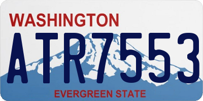 WA license plate ATR7553