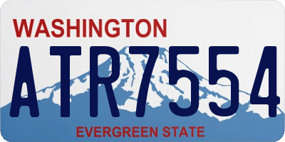 WA license plate ATR7554