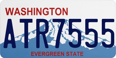 WA license plate ATR7555