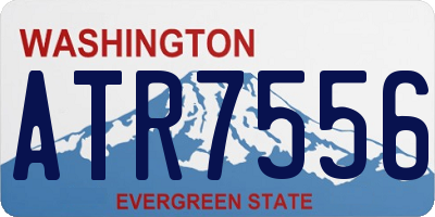 WA license plate ATR7556