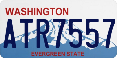WA license plate ATR7557