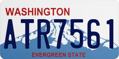 WA license plate ATR7561