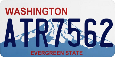 WA license plate ATR7562