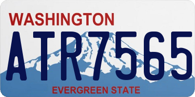 WA license plate ATR7565