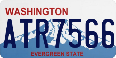 WA license plate ATR7566