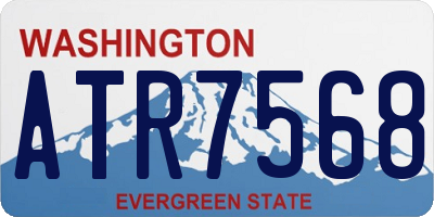 WA license plate ATR7568