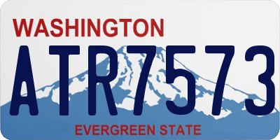 WA license plate ATR7573