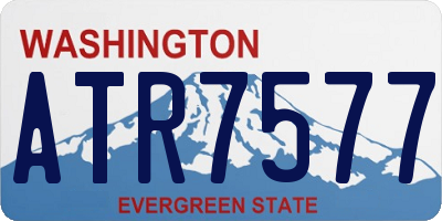 WA license plate ATR7577