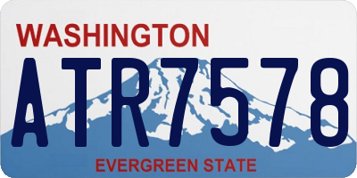 WA license plate ATR7578