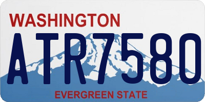 WA license plate ATR7580