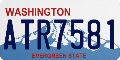 WA license plate ATR7581