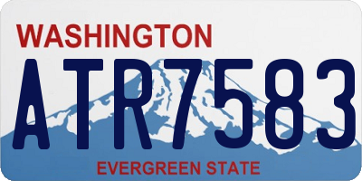 WA license plate ATR7583