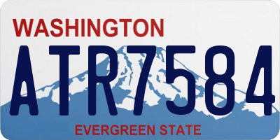 WA license plate ATR7584