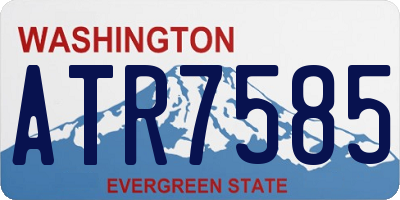 WA license plate ATR7585