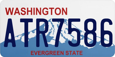 WA license plate ATR7586