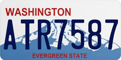 WA license plate ATR7587