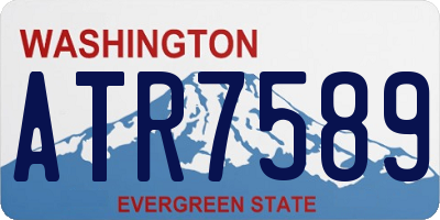 WA license plate ATR7589