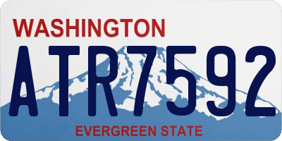 WA license plate ATR7592