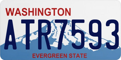 WA license plate ATR7593