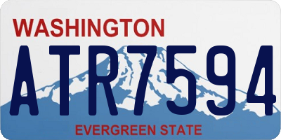 WA license plate ATR7594