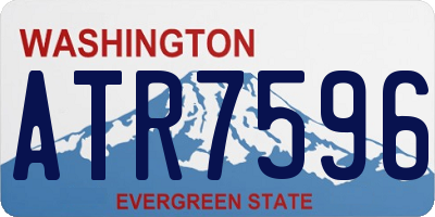 WA license plate ATR7596