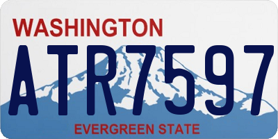 WA license plate ATR7597