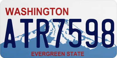 WA license plate ATR7598