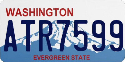 WA license plate ATR7599
