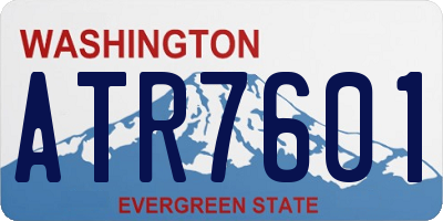 WA license plate ATR7601