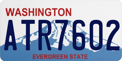 WA license plate ATR7602